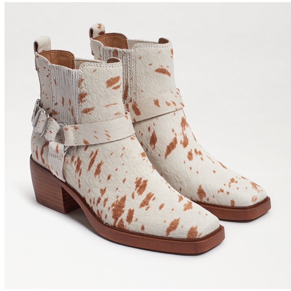 NEW SAM EDELMAN COWHIDE BOOTS